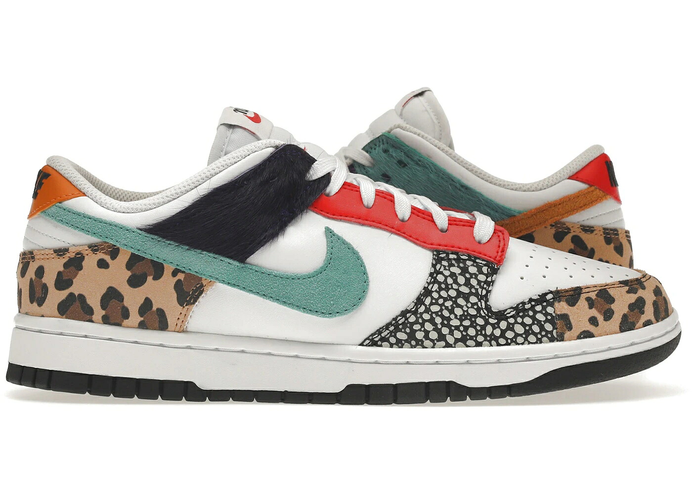 ナイキ ダンク サファリ 白色 ホワイト 紫 パープル ダンクロー WOMEN'S スニーカー レディース NIKE DUNK LOW SAFARI MIX (WOMEN'S) / WHITE WASHED TEAL ELECTRO PURPLE|スニケス