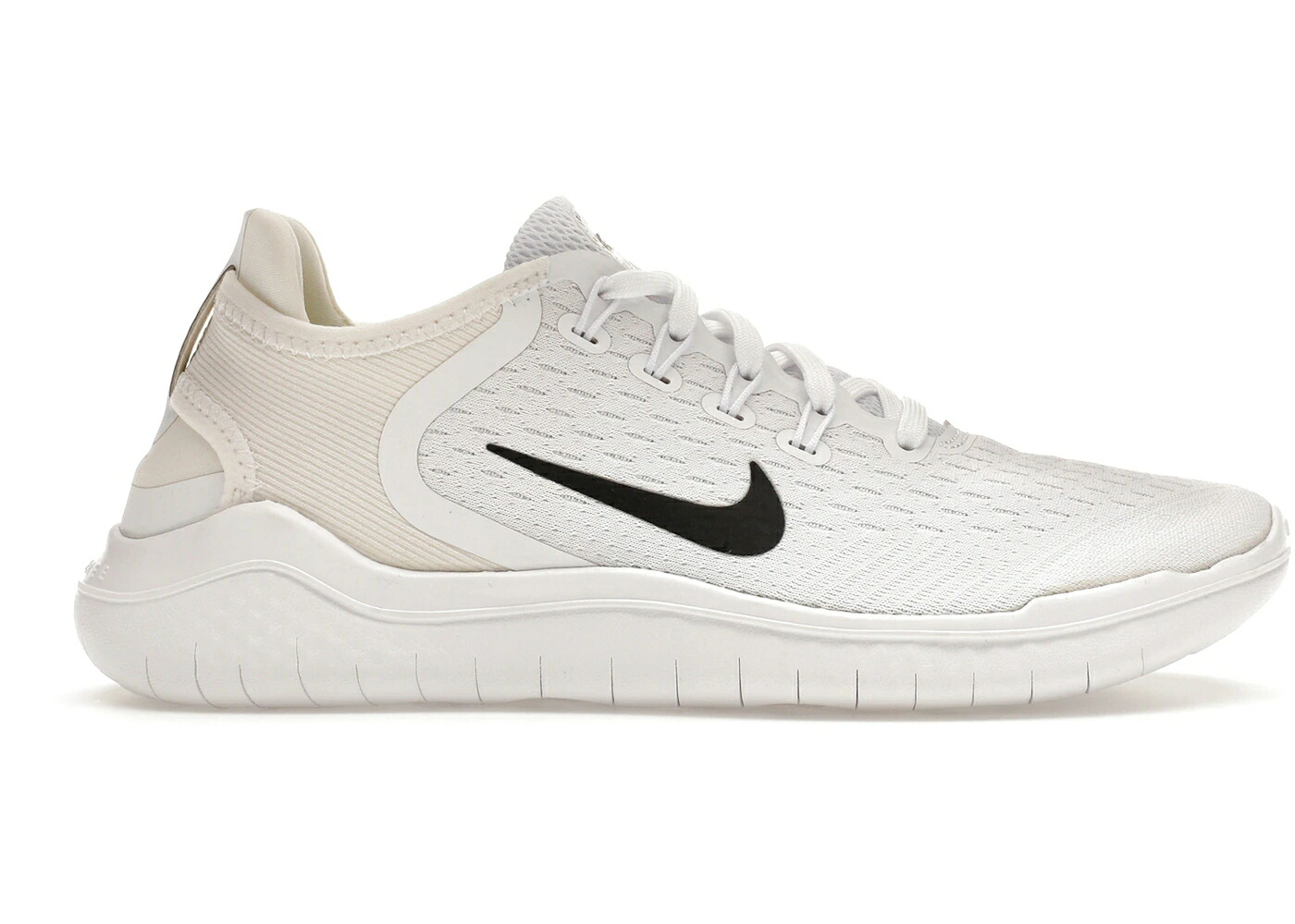 ナイキ 無償性 白いこと 白いこと 黒いこと 黒いこと WOMEN\u0027S スニーカー レディース NIKE FREE RN 2018 WHITE (WOMEN\u0027S) / WHITE BLACK