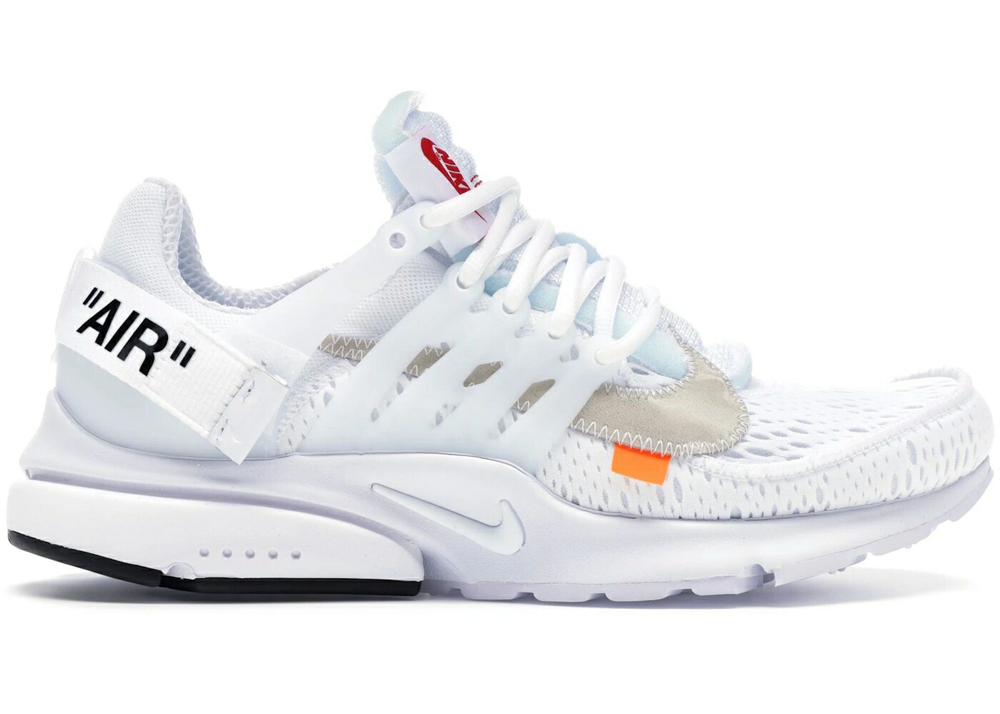 ナイキ プレスト オフホワイト 白色 ホワイト 黒色 ブラック エア スニーカー メンズ NIKE AIR PRESTO OFF-WHITE WHITE (2018) / WHITE BLACK CONE｜スニケス