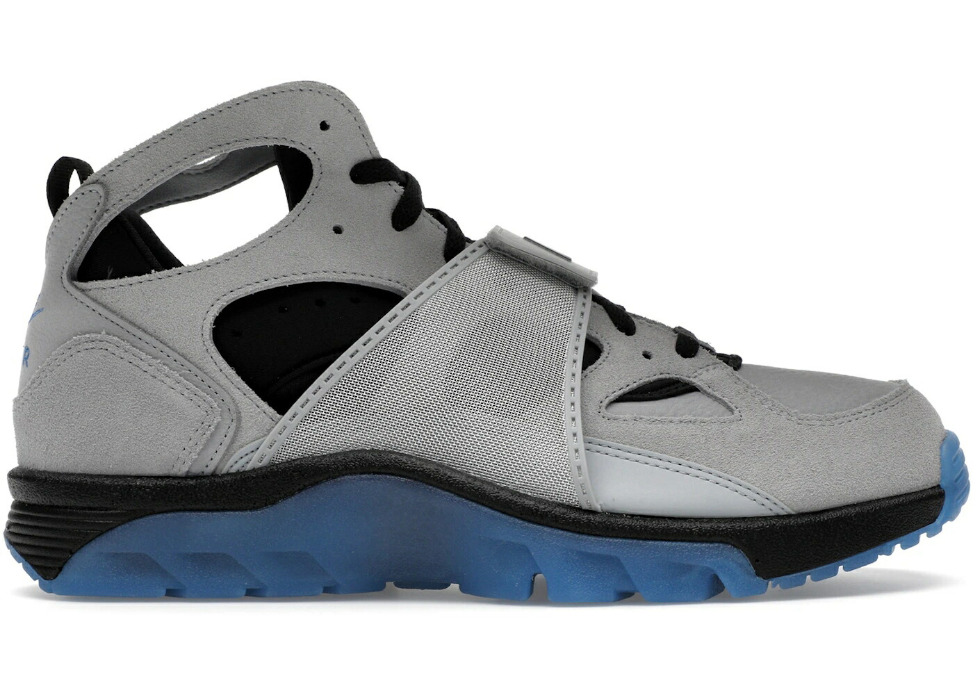 ナイキ トレーナー ハラチ 灰色 グレー 青色 ブルー 黒色 ブラック エアトレーナー スニーカー メンズ NIKE AIR TRAINER HUARACHE WOLF GREY STAR BLUE / WOLF GREY STAR BLUE BLACK