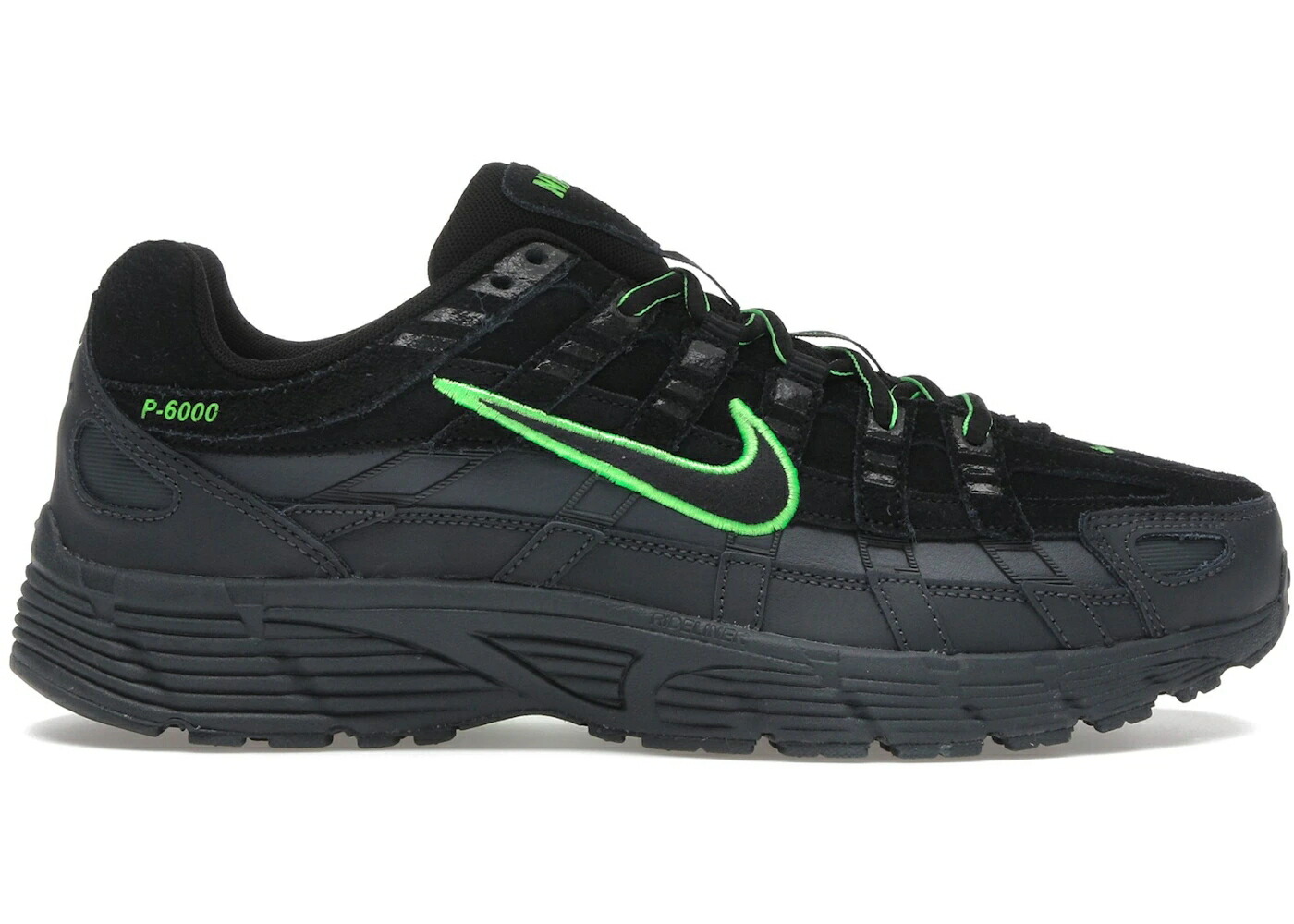 ナイキ 黒いこと 黒いこと 緑 緑であること ストライク スニーカー メンズ NIKE P-6000 PRM BLACK GREEN STRIKE / BLACK GREEN STRIKE ANTHRACITE
