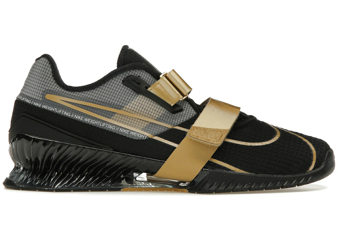 ナイキ 黒色 ブラック ゴールド 白色 ホワイト スニーカー メンズ NIKE ROMALEOS 4 BLACK METALLIC GOLD / BLACK METALLIC GOLD WHITE
