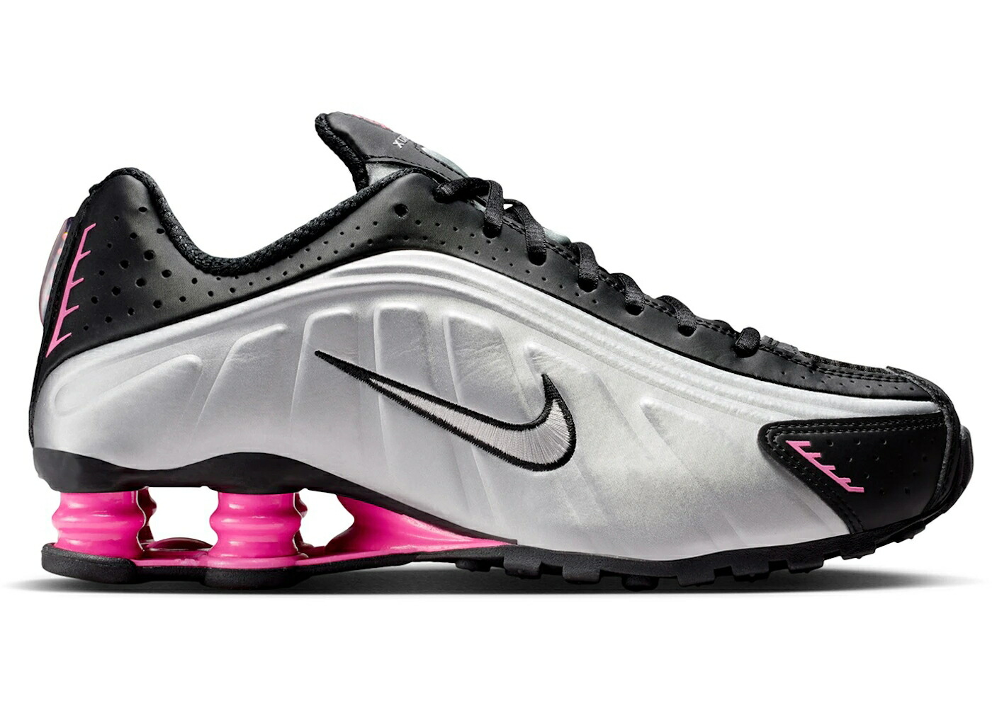 ナイキ ショックス 黒いこと 黒いこと しろがね色 しろがね色 WOMEN\u0027S スニーカー レディース NIKE SHOX R4 BLACK METALLIC SILVER PINKSICLE (WOMEN\u0027S) / BLACK PINKSICLE METALLIC SILVER