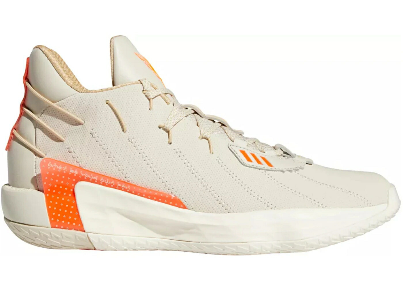 アディダス クリーム 赤 レッド 白色 ホワイト スニーカー メンズ ADIDAS DAME 7 BLISS CREAM / BLISS SOLAR RED CREAM WHITE
