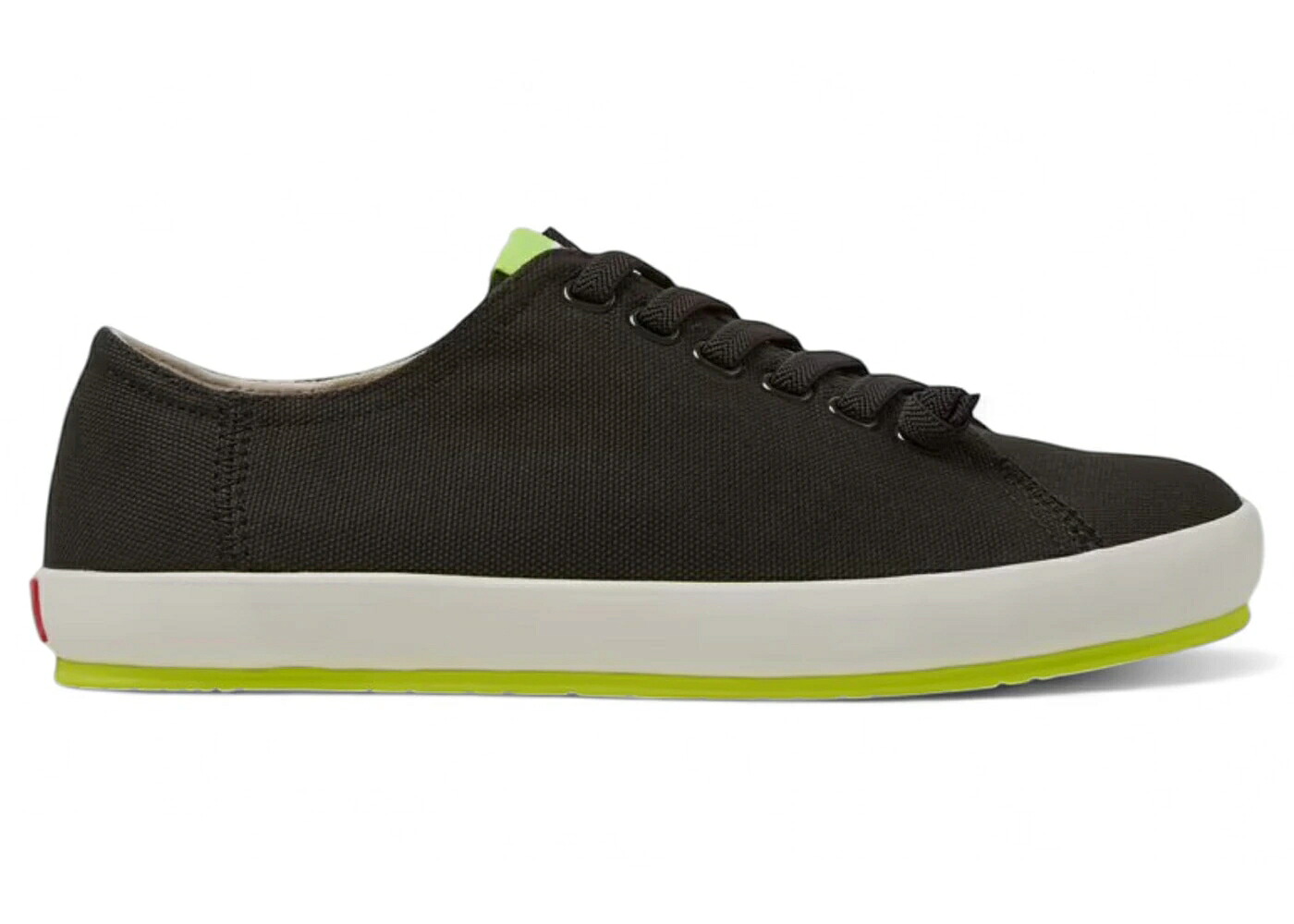 カンペール 靴 スニーカー チャコール 灰色 グレー ライム メンズ CAMPER PEU RAMBLA SNEAKER CHARCOAL GREY LIME RECYCLED COTTON /