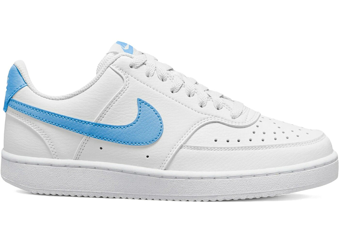 ナイキ コート 白色 ホワイト 青色 ブルー WOMEN'S スニーカー レディース NIKE COURT VISION LOW NEXT NATURE WHITE UNIVERSITY BLUE (WOMEN'S) / WHITE UNIVERSITY BLUE