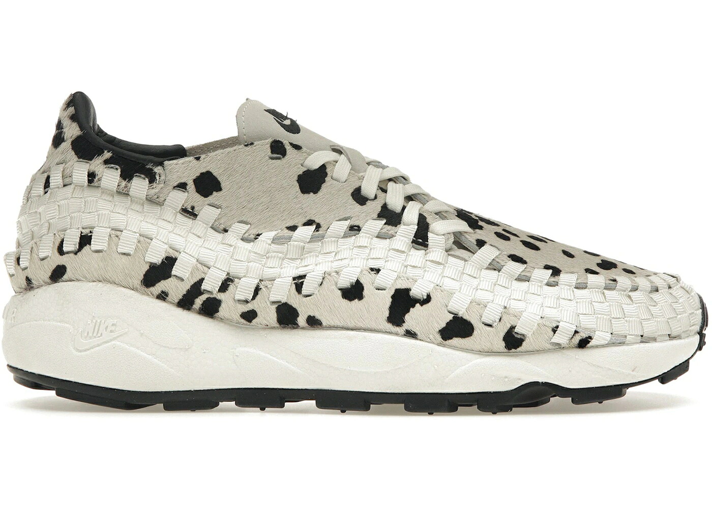 ナイキ ウーブン 白いこと 白いこと 黒いこと 黒いこと WOMEN\u0027S スニーカー レディース NIKE AIR FOOTSCAPE WOVEN PRM WHITE COW PRINT (WOMEN\u0027S) / SAIL SAIL BLACK