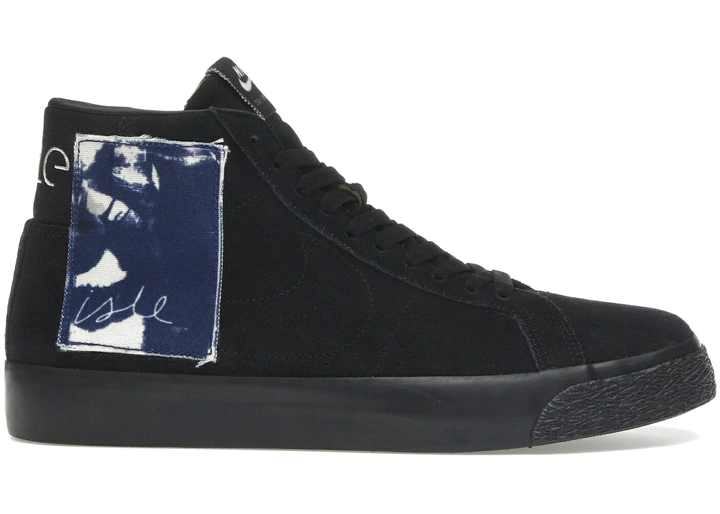 ナイキ エスビー ブレイザー ミッド 滑るゲーム盤 黒いこと 黒いこと スニーカー メンズ NIKE SB BLAZER MID ISLE SKATEBOARDS (REGULAR BOX) / BLACK BLACK