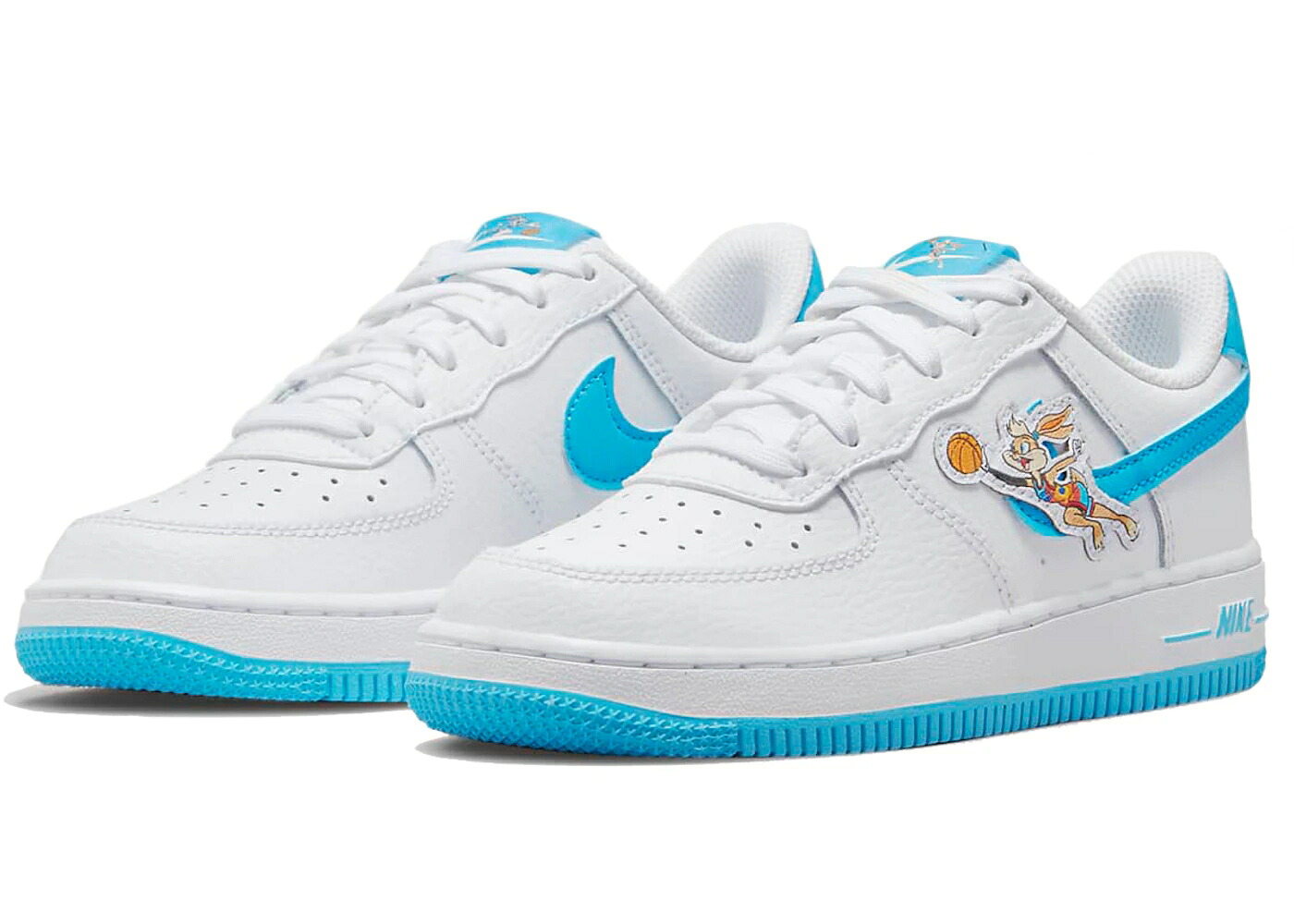 ナイキ ジャム 白いこと 白いこと 青味 青み 空軍 あき場所ジャム 御坊っちゃん キッズ NIKE AIR FORCE 1 LOW HARE SPACE JAM (なおなお書き) / WHITE LIGHT BLUE FURY WHITE もの言う花 マタニティ スニーカー