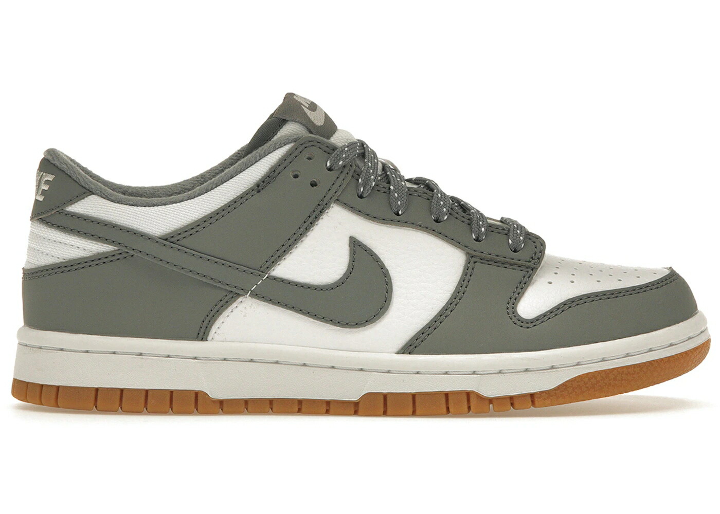 ナイキ ダンク 灰色 グレー 白色 ホワイト ダンクロー ジュニア キッズ NIKE DUNK LOW REFLECTIVE GREY (GS) / WHITE SMOKE GREY LIGHT IRON ORE ベビー マタニティ スニーカー
