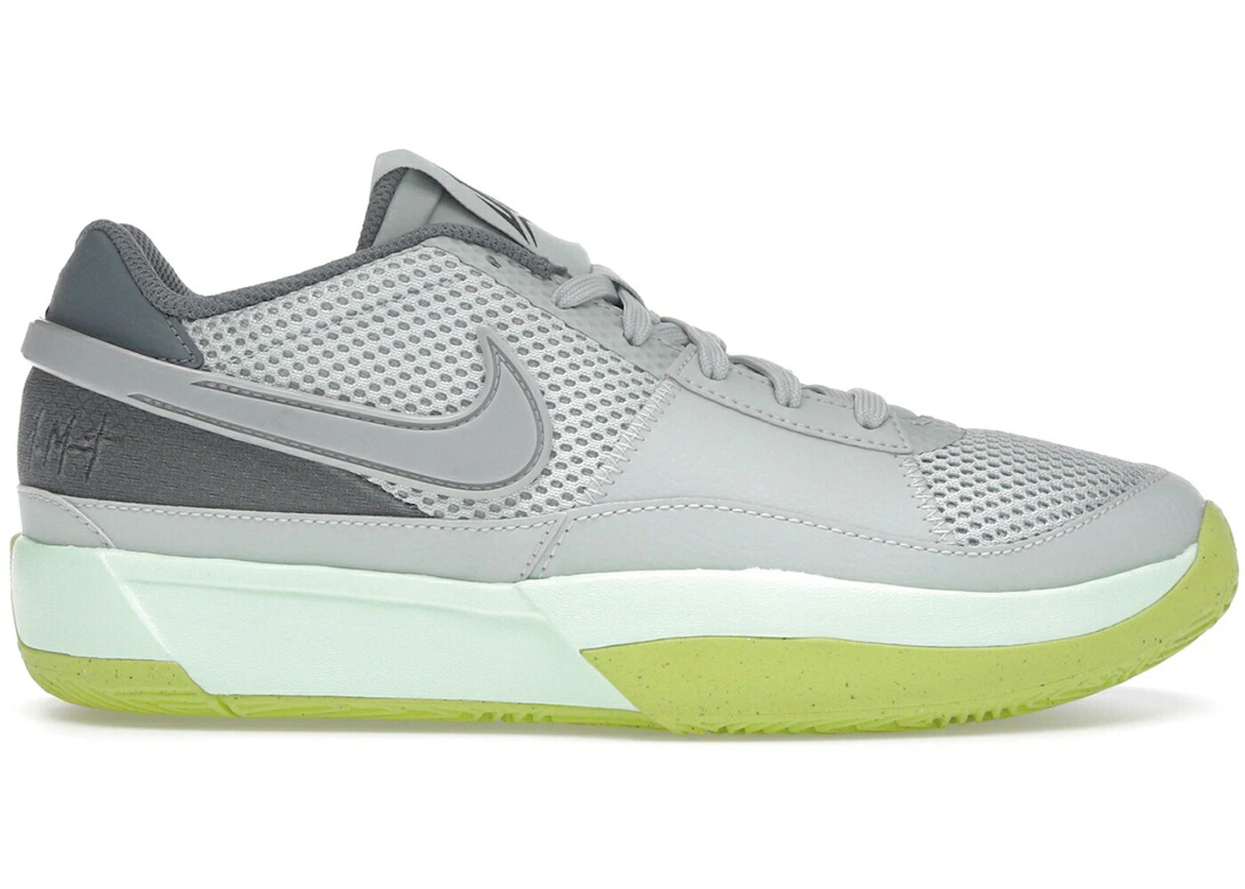 ナイキ 銀色 シルバー 緑 グリーン クール ジュニア キッズ NIKE JA 1 LIGHT SILVER (GS) / LIGHT SILVER CYBER GREEN COOL ベビー マタニティ スニーカー