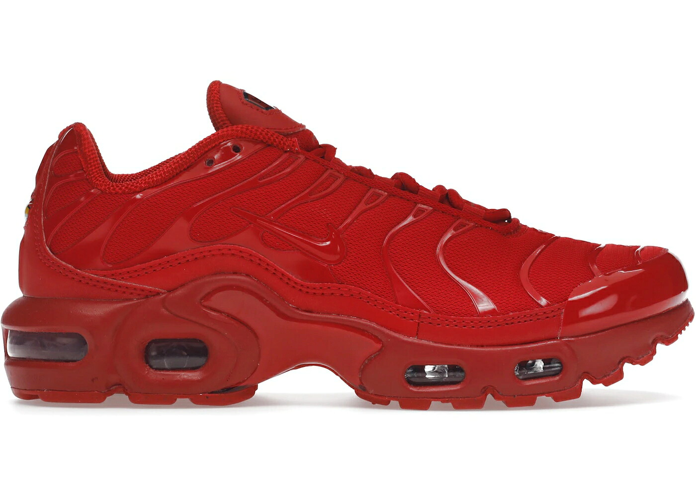 ナイキ マックス 赤 レッド エアマックスプラス ジュニア キッズ NIKE AIR MAX PLUS UNIVERSITY RED (GS) / UNIVERSITY RED UNIVERSITY RED ベビー マタニティ スニーカー|スニケス