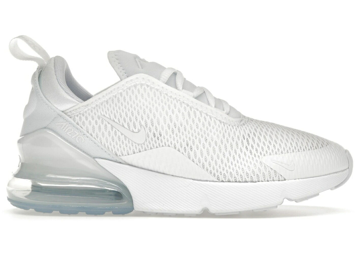 ナイキ マックス 白色 ホワイト 銀色 シルバー エアマックス ジュニア キッズ NIKE AIR MAX 270 WHITE SILVER (PS) / WHITE WHITE METALLIC SILVER ベビー マタニティ スニーカー