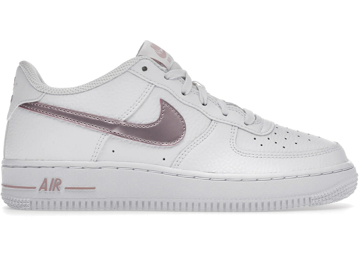 ナイキ 白色 ホワイト ピンク エアフォース ジュニア キッズ NIKE AIR FORCE 1 LOW WHITE PINK GLAZE (GS) / WHITE PINK GLAZE ベビー マタニティ スニーカー