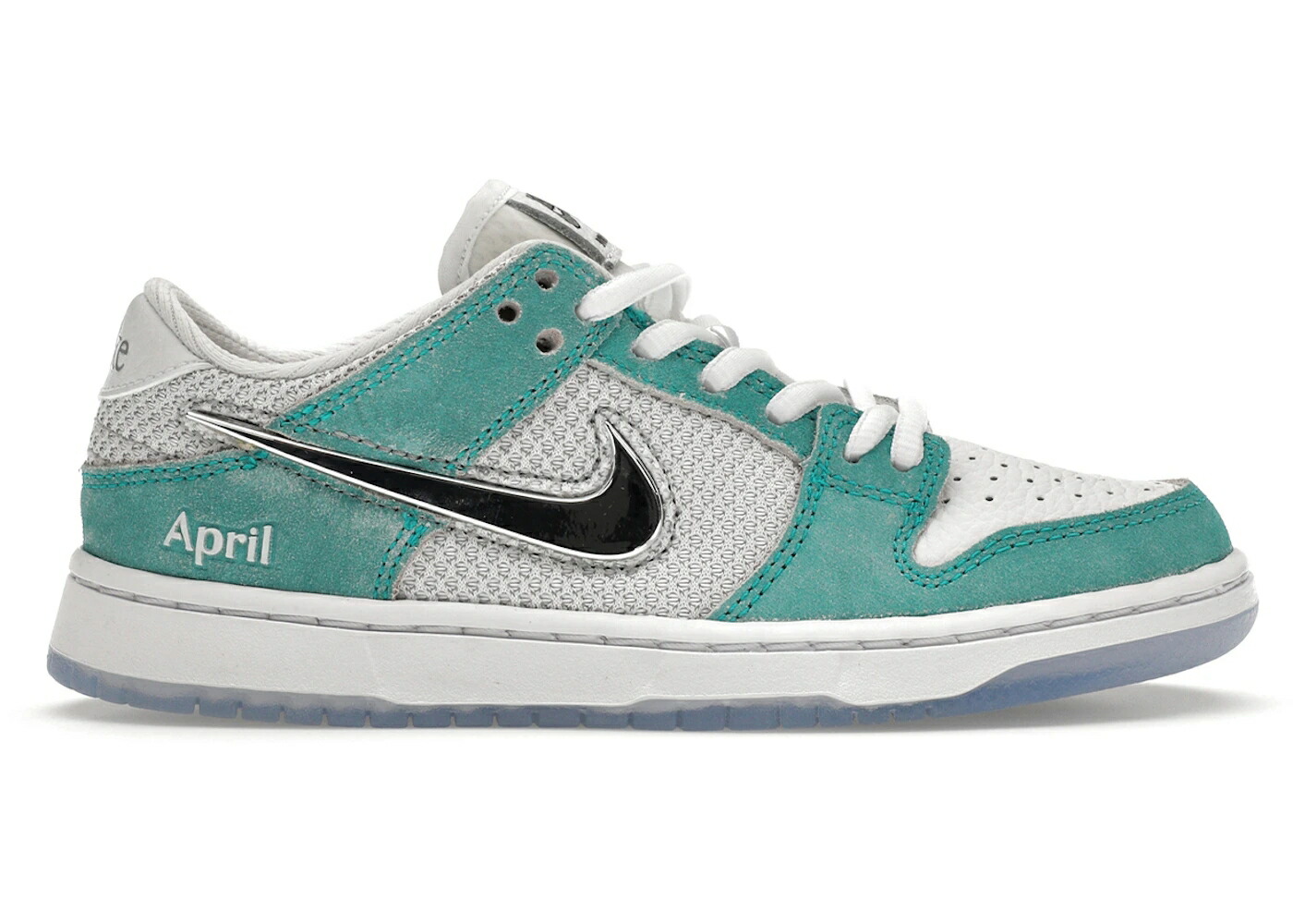 ナイキ エスビー ダンク スケートボード ターボ 緑 グリーン 銀色 シルバー ダンクロー ジュニア キッズ NIKE SB DUNK LOW APRIL SKATEBOARDS (PS) / TURBO GREEN METALLIC SILVER ベビー マタニティ スニー