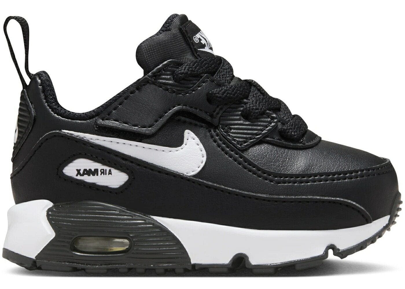 ナイキ マックス 黒色 ブラック 白色 ホワイト エアマックス ジュニア キッズ NIKE AIR MAX 90 EASYON BLACK WHITE (I) / BLACK BLACK WHITE ベビー マタニティ スニーカー