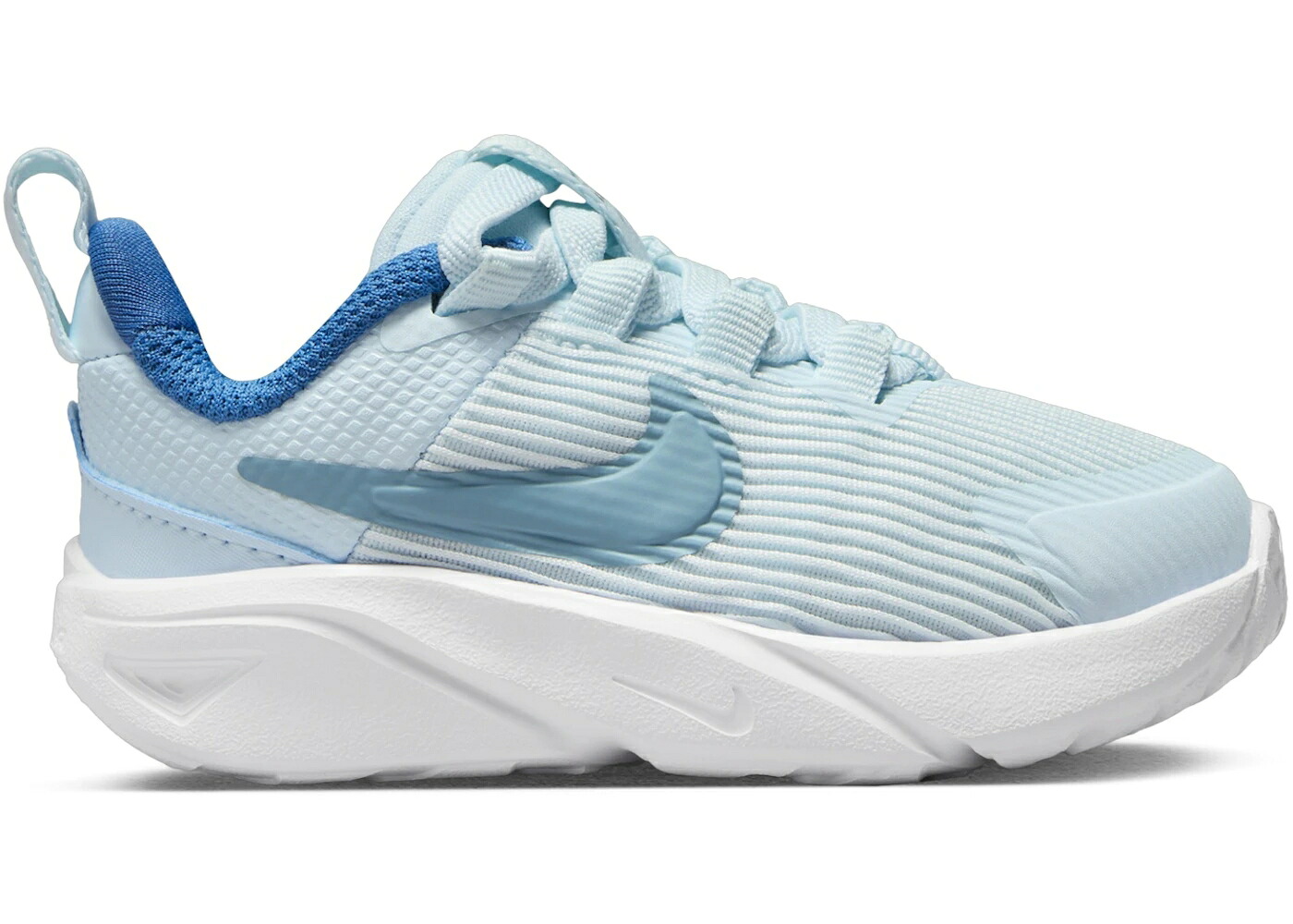 ナイキ 青色 ブルー 白色 ホワイト デニム スニーカー ジュニア キッズ NIKE STAR RUNNER 4 GLACIER BLUE ASTRONOMY WHITE DENIM TURQUOISE (TD) / GLACIER BLUE ASTRONOMY BLUE メンズ|スニケス