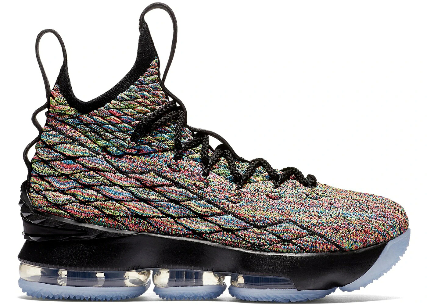 ナイキ レブロン 黒いこと 黒いこと お坊っちゃん キッズ NIKE LEBRON 15 MULTI-COLOR (GS) / MULTI COLOR BLACK もの言う花 マタニティ スニーカー