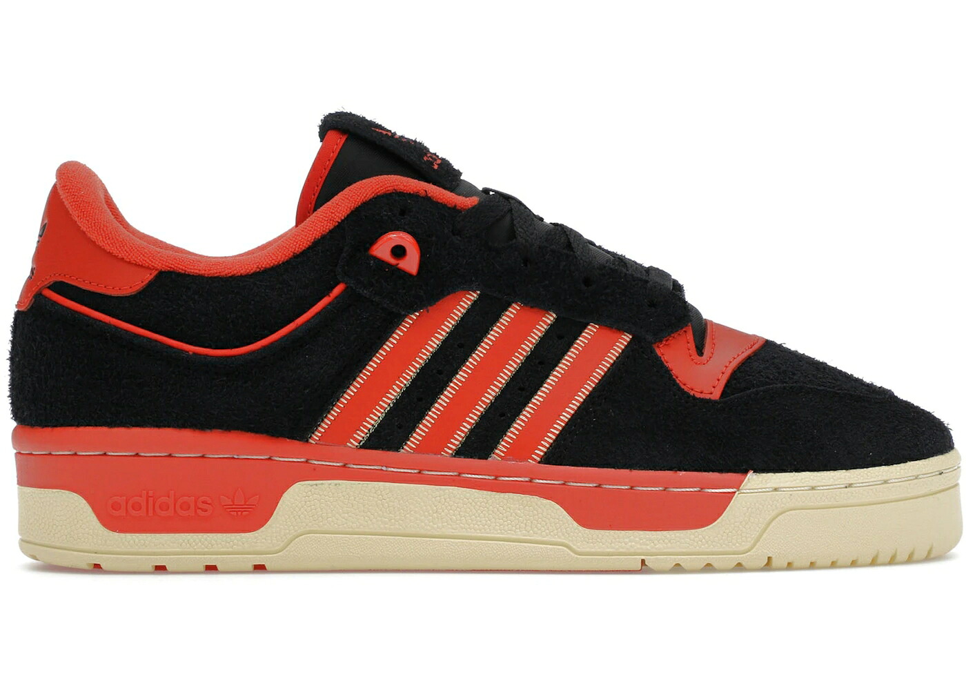アディダス 中核グループ 黒いこと 黒いこと 赤 赤いこと 黄味がかった 黄色 スニーカー メンズ ADIDAS RIVALRY 86 LOW CORE BLACK PRELOVED RED EASY YELLOW / CORE BLACK PRELOVED RED EASY