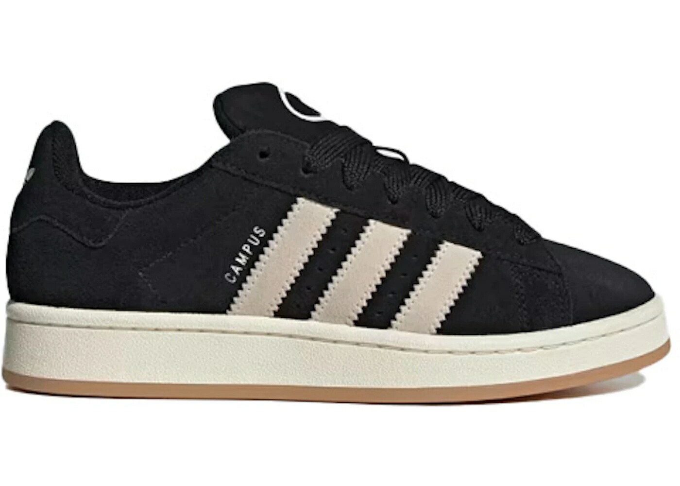 アディダス キャンパス コア 黒色 ブラック クリーム 白色 ホワイト WOMEN スニーカー レディース ADIDAS CAMPUS 00S CORE BLACK CREAM WHITE (WOMEN) / CORE BLACK CREAM WHITE WONDER