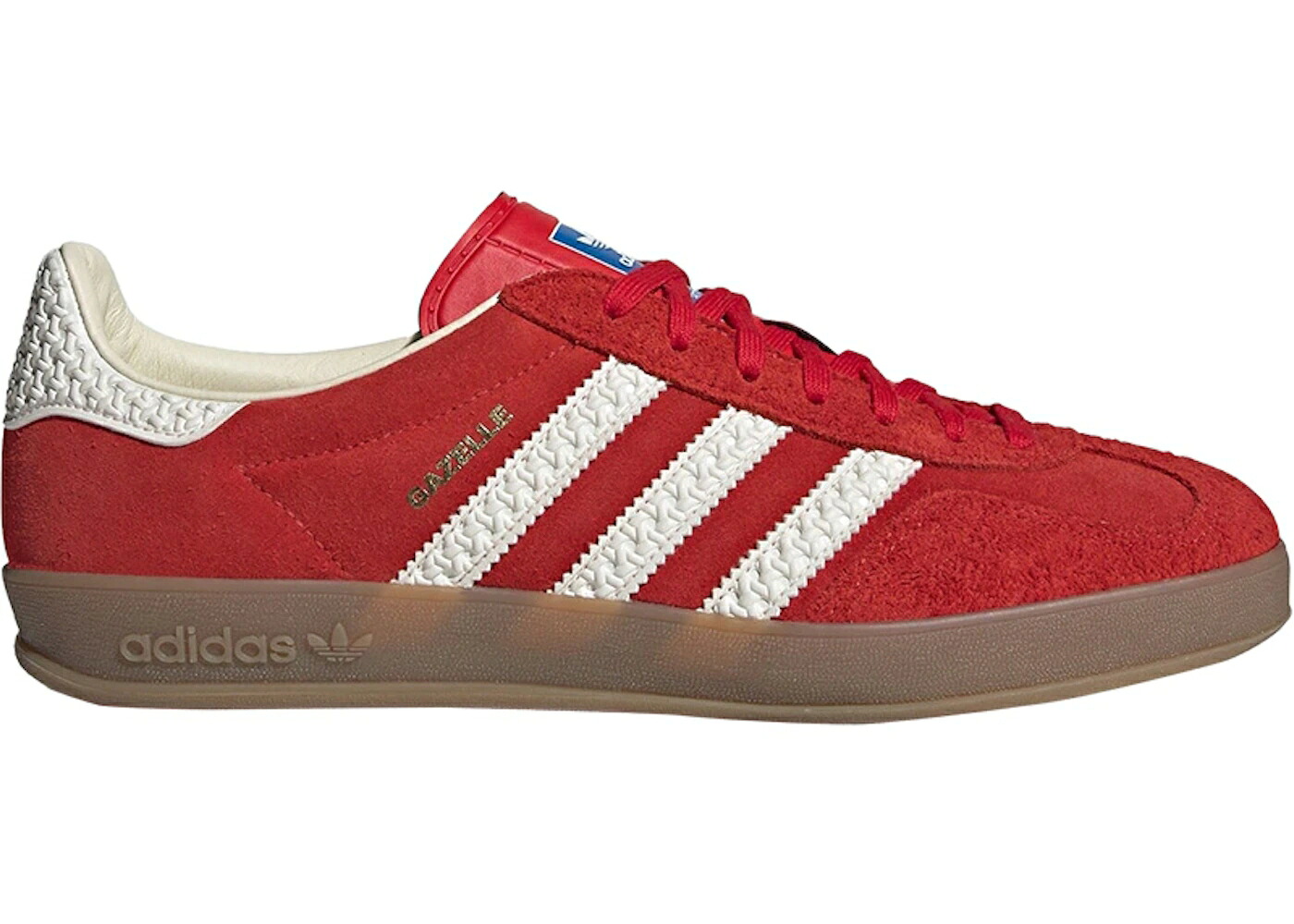 アディダス ガゼル 白いこと 白いこと ゴールド スニーカー メンズ ADIDAS GAZELLE INDOOR BETTER SCARLET OFF WHITE GUM / BETTER SCARLET OFF WHITE GOLD