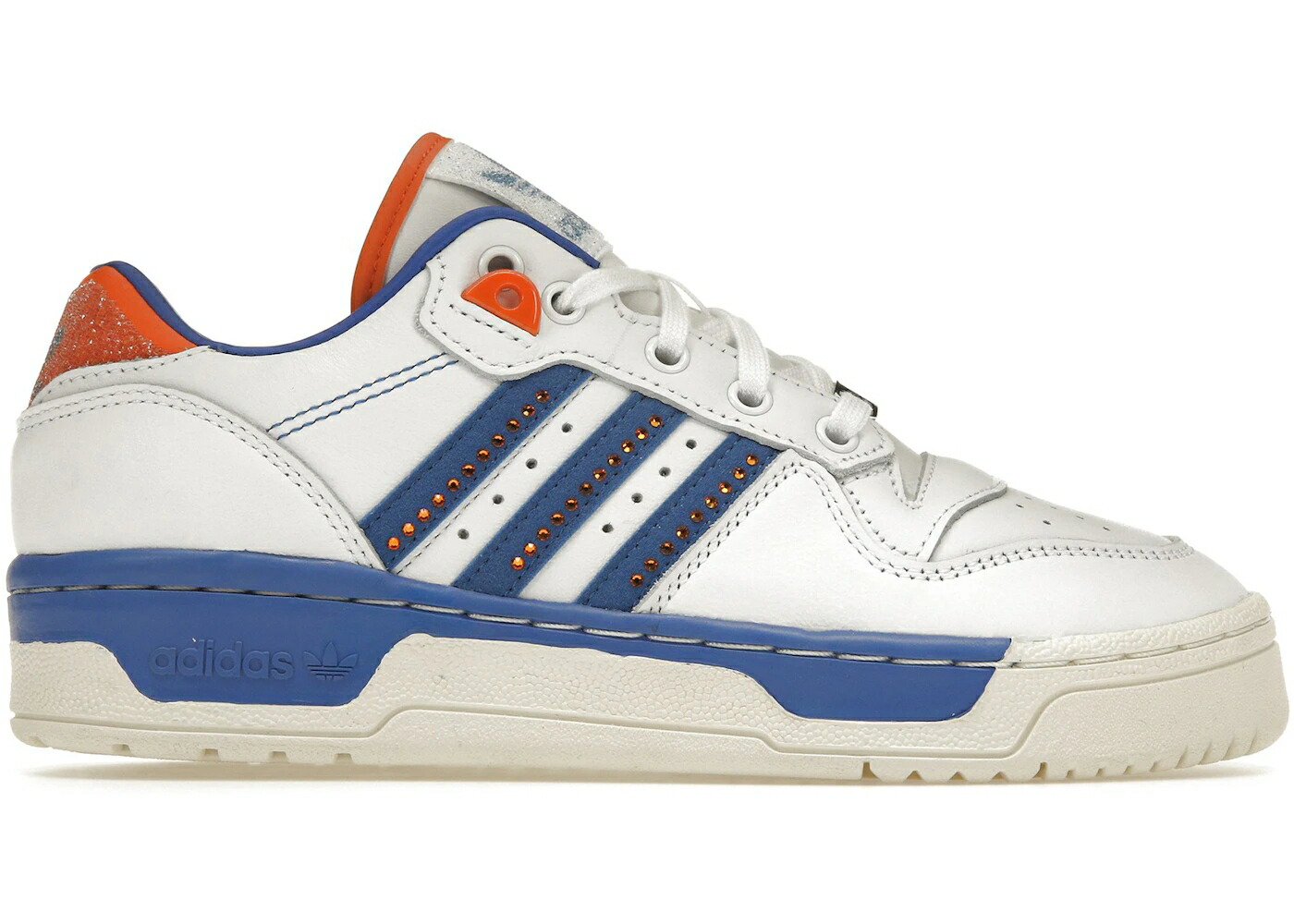 アディダス 白いこと 白いこと 青味 青み 橙 オレンジ色 スニーカー メンズ ADIDAS RIVALRY LOW SWAROVSKI / CLOUD WHITE BLUE ORANGE