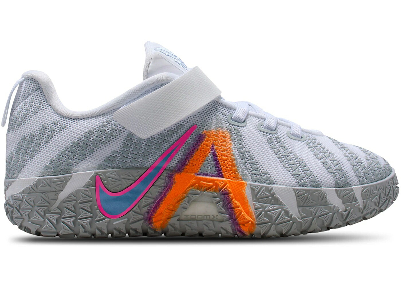 ナイキ 白いこと 白いこと サクラ色 御坊っちゃん キッズ NIKE JA 3 LIGHT SHOW (なおなお書き) / WHITE DUSTY CACTUS HYPER PINK もの言う花 マタニティ スニーカー 靴-キッズファッション-キッズ・ベビー・マタニティ