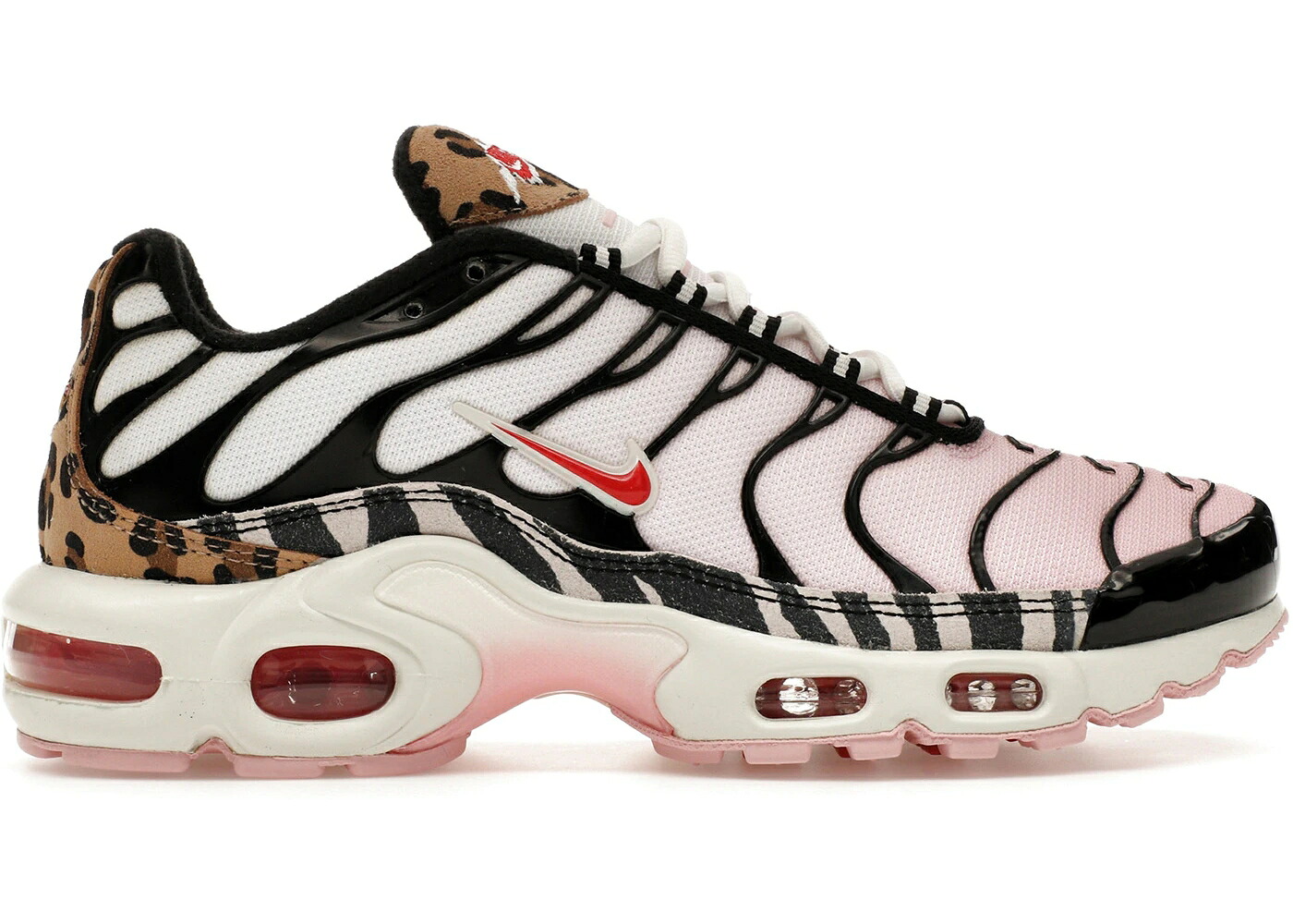 ナイキ マックス 本能 サクラ色 黒いこと 黒いこと エアマックスプラス WOMEN\u0027S スニーカー レディース NIKE AIR MAX PLUS ANIMAL INSTINCT (WOMEN\u0027S) / MEDIUM SOFT PINK BLACK SUMMIT