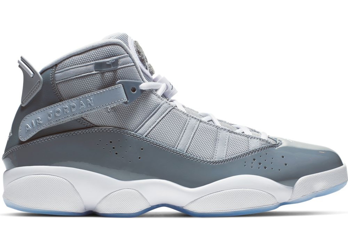 jordans gray and white