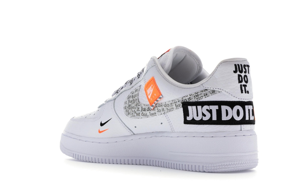 white air forces with black writing