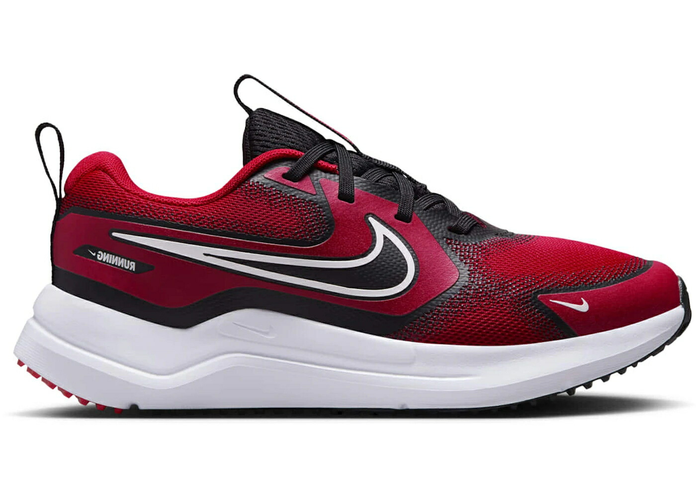 ナイキ 赤 レッド 黒色 ブラック 白色 ホワイト ジュニア キッズ NIKE COSMIC RUNNER UNIVERSITY RED BLACK WHITE (GS) / UNIVERSITY RED BLACK WHITE ベビー マタニティ スニーカー