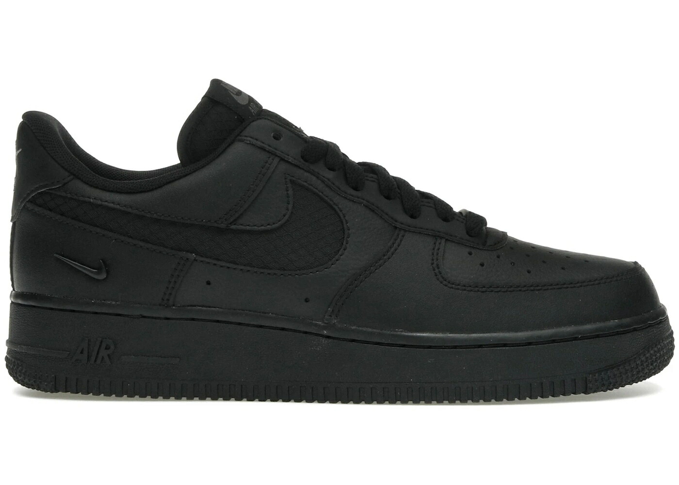 ナイキ 黒いこと 黒いこと 空軍 スニーカー メンズ NIKE AIR FORCE 1 LOW SE TRIPLE BLACK RIPSTOP / BLACK BLACK BLACK
