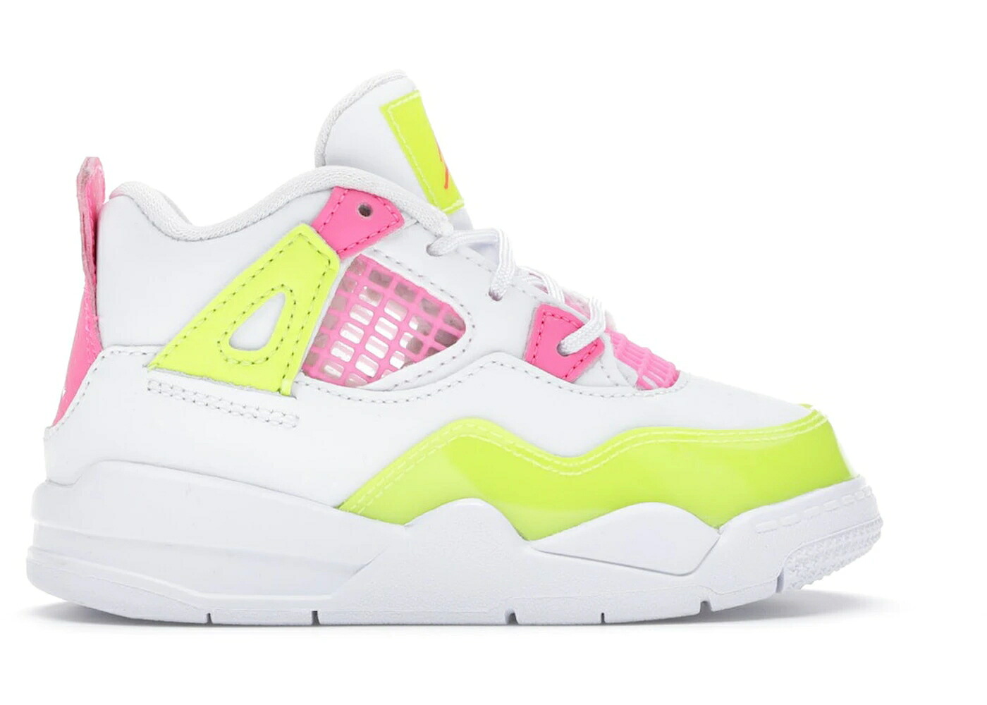 ナイキ ジョーダン 白色 ホワイト ピンク ブラスト ベビー JORDAN 4 RETRO WHITE LEMON PINK (TD) / WHITE LEMON VENOM PINK BLAST｜スニケス