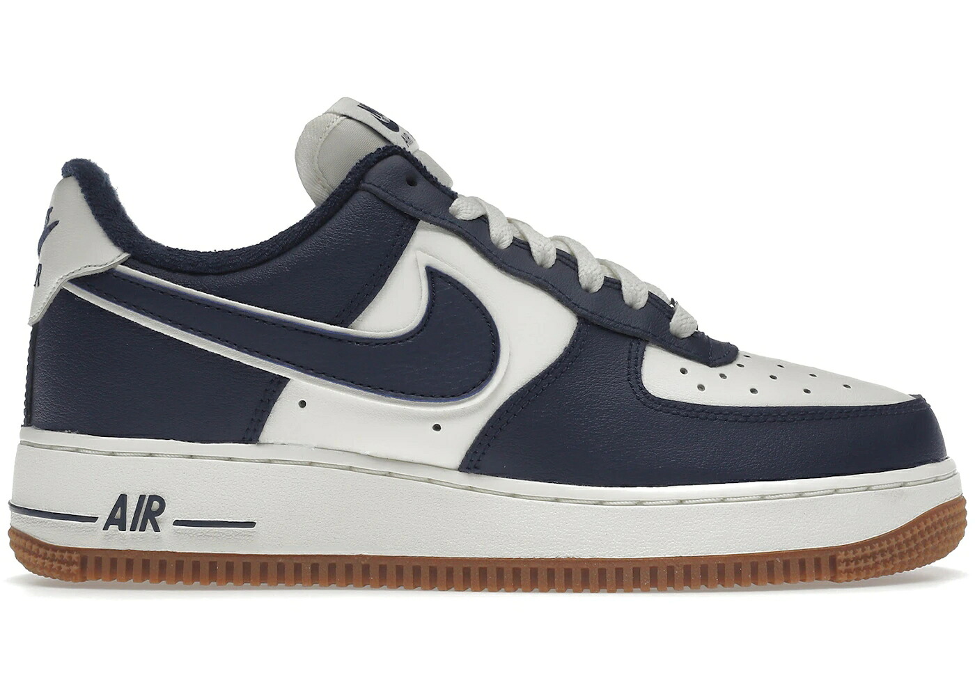 ナイキ 単科大学 紺色 米国海軍 空軍 スニーカー メンズ NIKE AIR FORCE 1 LOW COLLEGE PACK MIDNIGHT NAVY / SAIL MIDNIGHT NAVY GUM MEDIUM