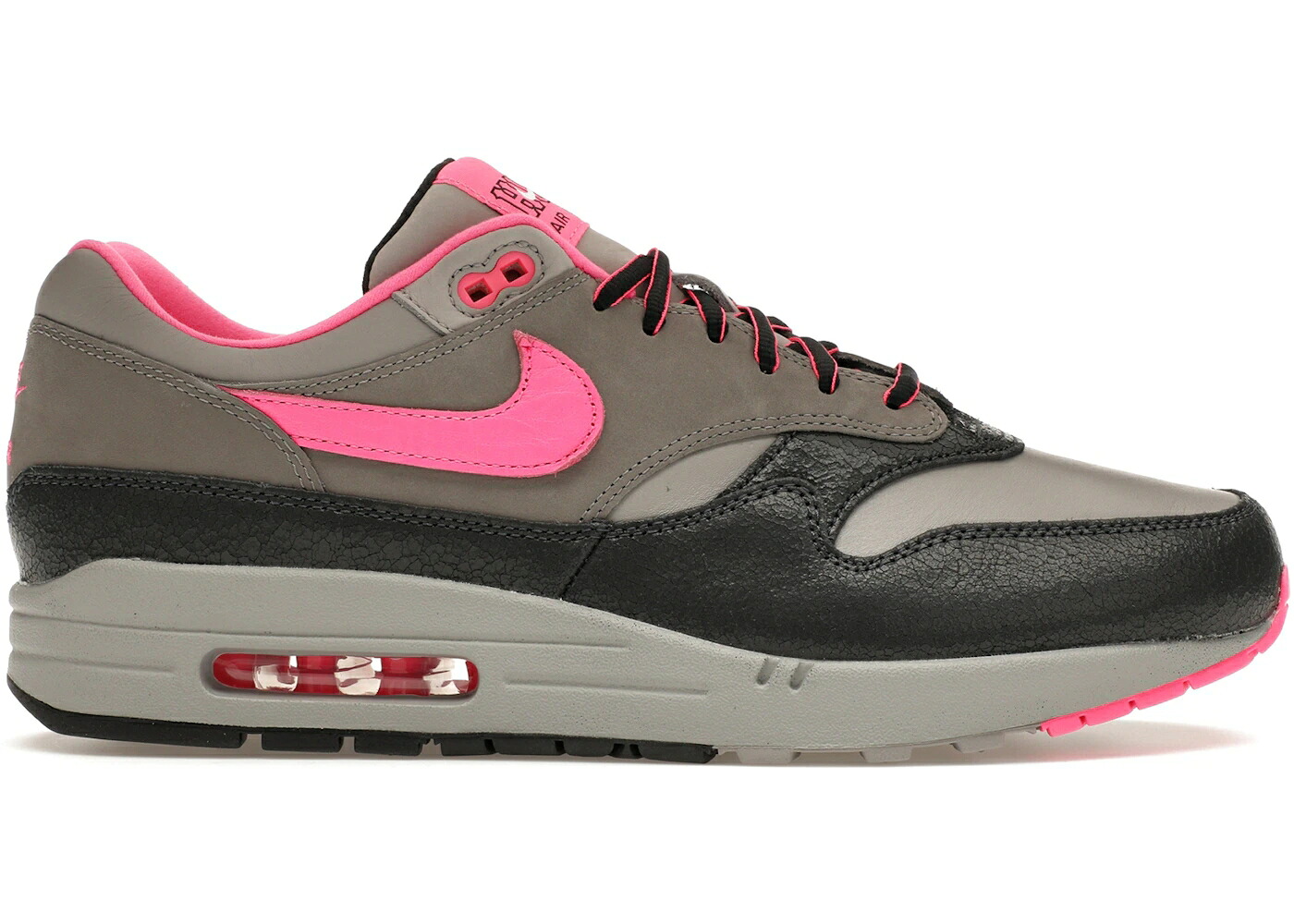 ナイキ マックス ハフ サクラ色 薄墨色 薄墨色 エア湖マックス スニーカー メンズ NIKE AIR MAX 1 SP HUF PINK POW / ANTHRACITE PINK POW MEDIUM GREY