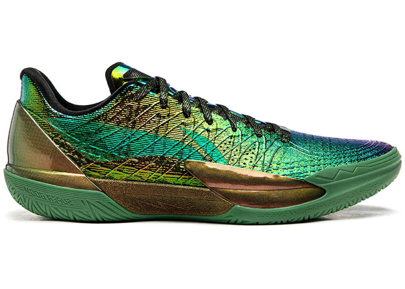 リーニン 緑 緑であること ゴールド スニーカー メンズ LI-NING GAMMA 2 BLAZAR / GREEN GOLD