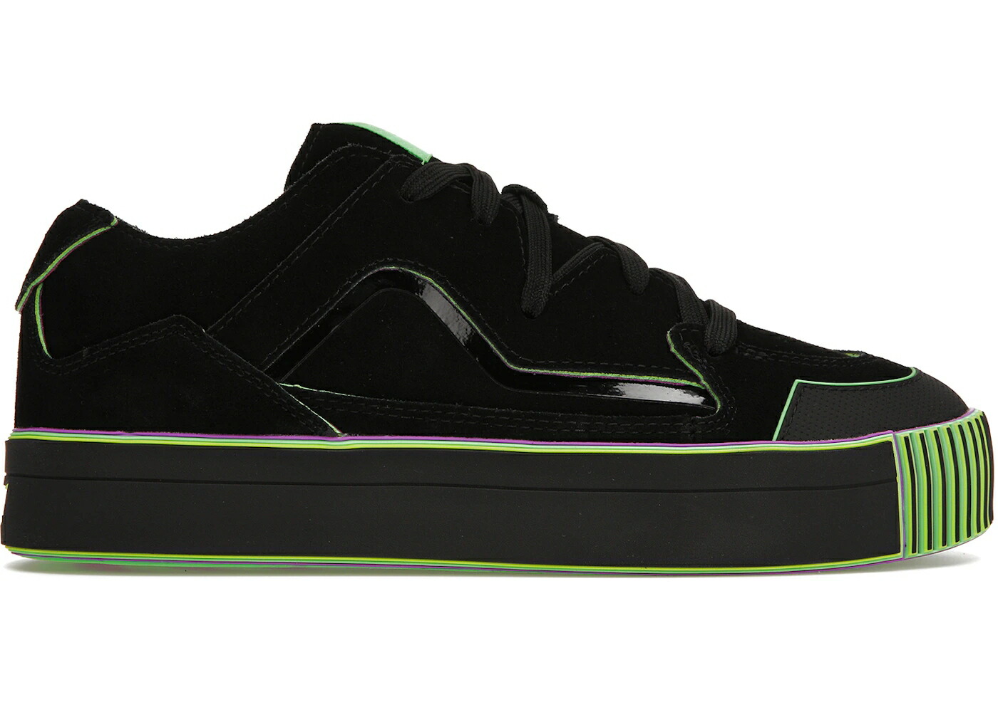 紫 パープル 緑 緑であること 菩提樹 スニーカー メンズ MSCHF GOBSTOMPER SOUR EDITION / PURPLE GREEN LIME