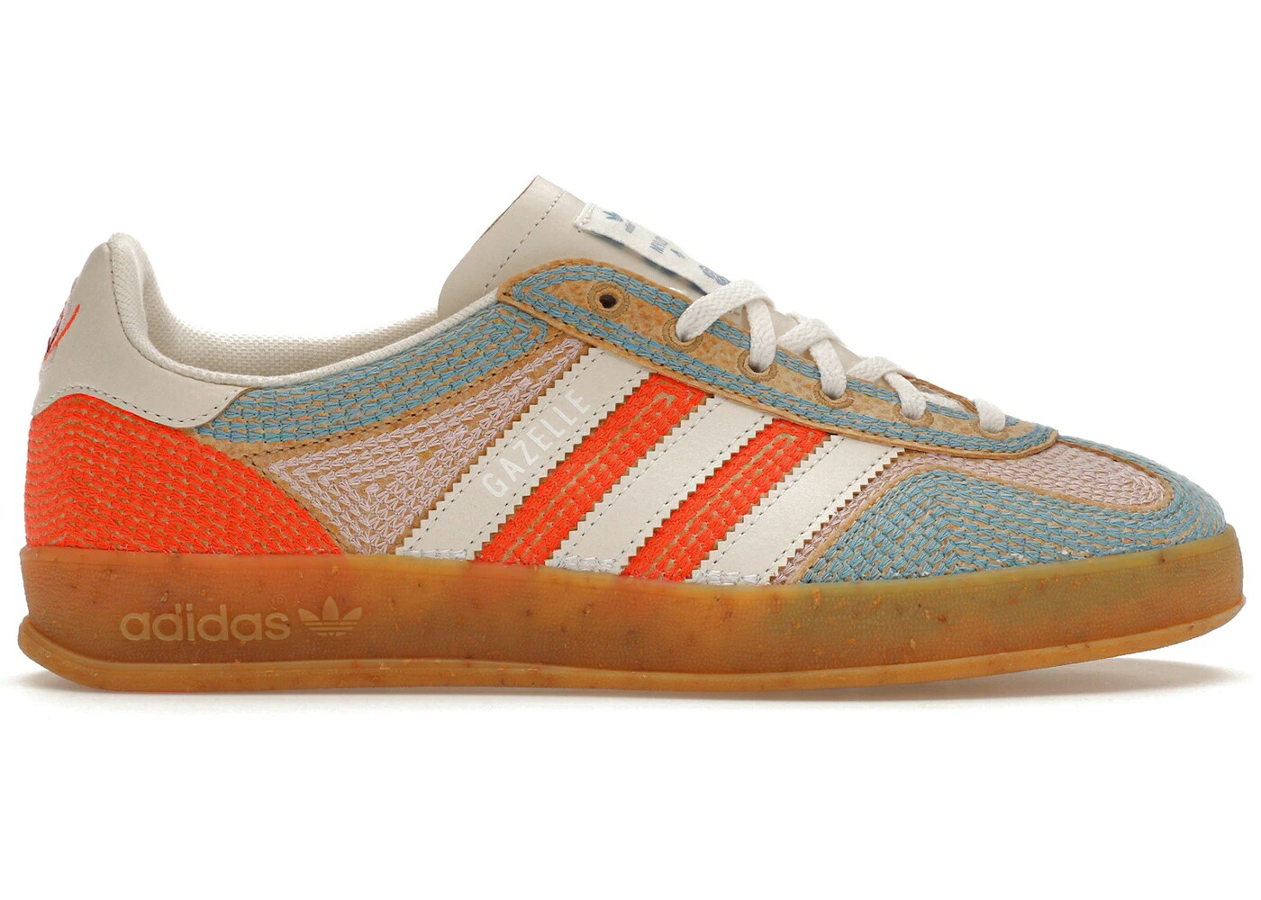 アディダス ガゼル 橙 オレンジ色 さくら色 青味 青味 スニーカー メンズ ADIDAS GAZELLE INDOOR SEAN WOTHERSPOON MYLO / ORANGE PINK BLUE