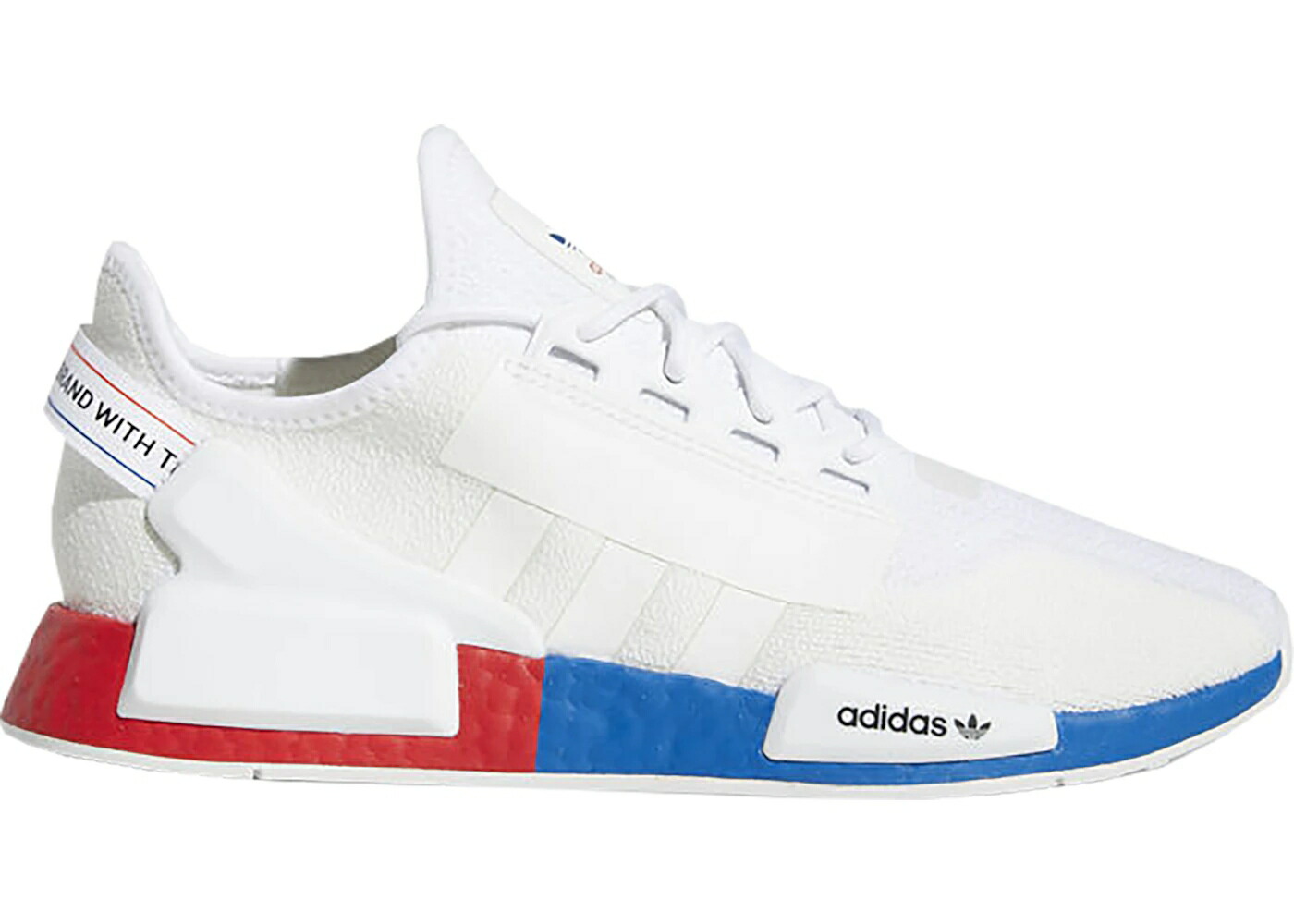 アディダス 白いこと 白いこと 赤 赤いこと 青み 青色 スニーカー メンズ ADIDAS NMD R1 WHITE RED BLUE / CLOUD WHITE CRYSTAL WHITE LUSH