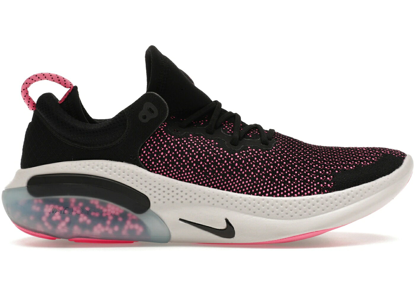 ナイキ ラン フライニット 黒色 ブラック ピンク ブラスト スニーカー メンズ NIKE JOYRIDE RUN FLYKNIT BLACK/ANTHRACITE / BLACK ANTHRACITE PINK BLAST|スニケス
