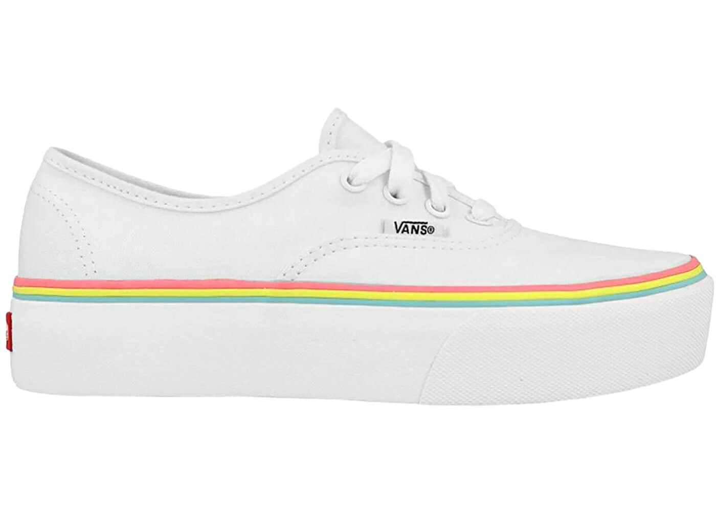 ヴァンズ バンズ オーセンティック 虹色 虹霓 白いこと 白いこと 2.0 WOMEN\u0027S スニーカー レディース VANS AUTHENTIC PLATFORM RAINBOW FOXING WHITE (WOMEN\u0027S) / WHITE MULTI