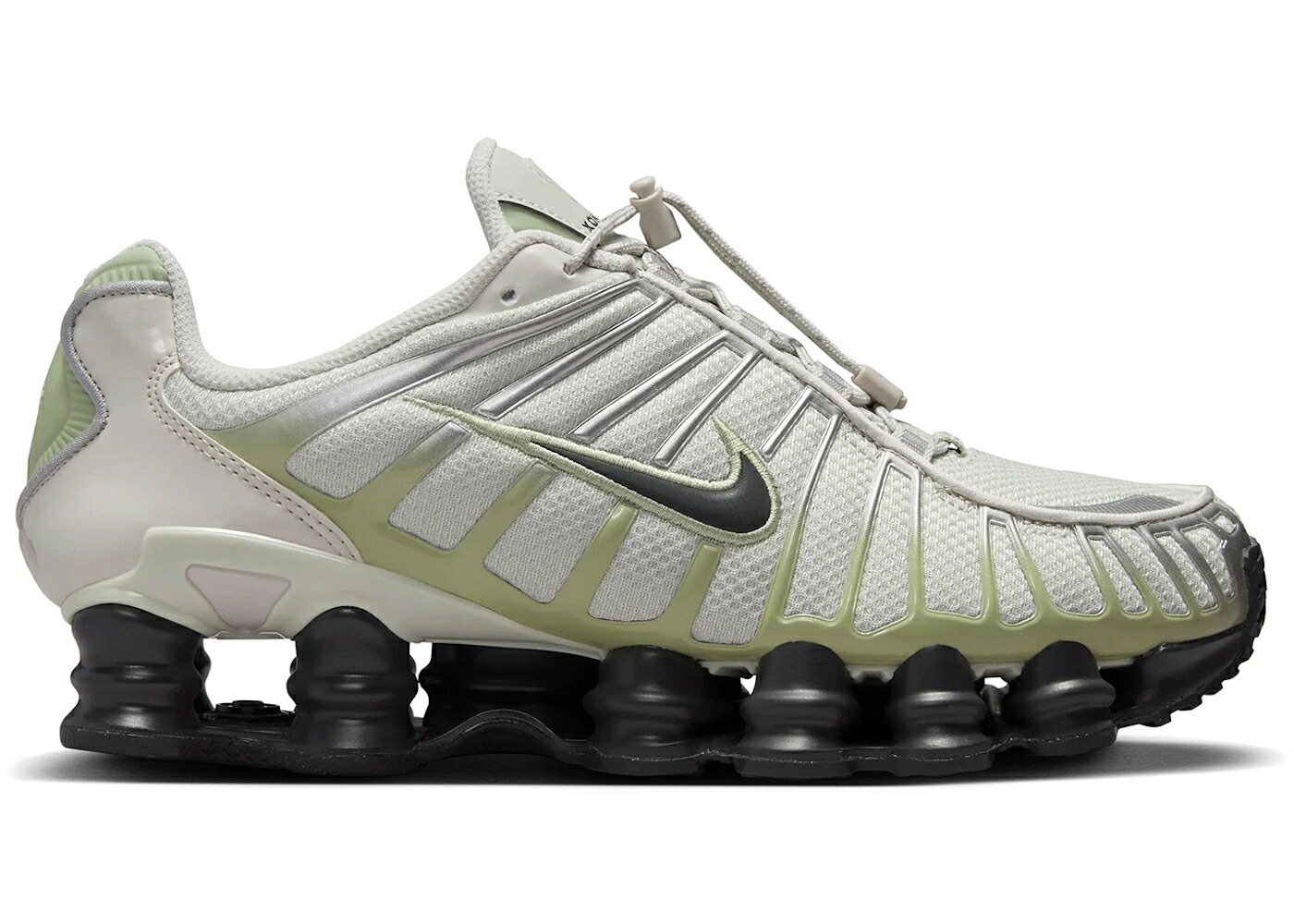 ナイキ ショックス オリーブ 雰囲気 WOMEN\u0027S スニーカー レディース NIKE SHOX TL OLIVE AURA (WOMEN\u0027S) / LIGHT BONE OLIVE AURA METALLIC