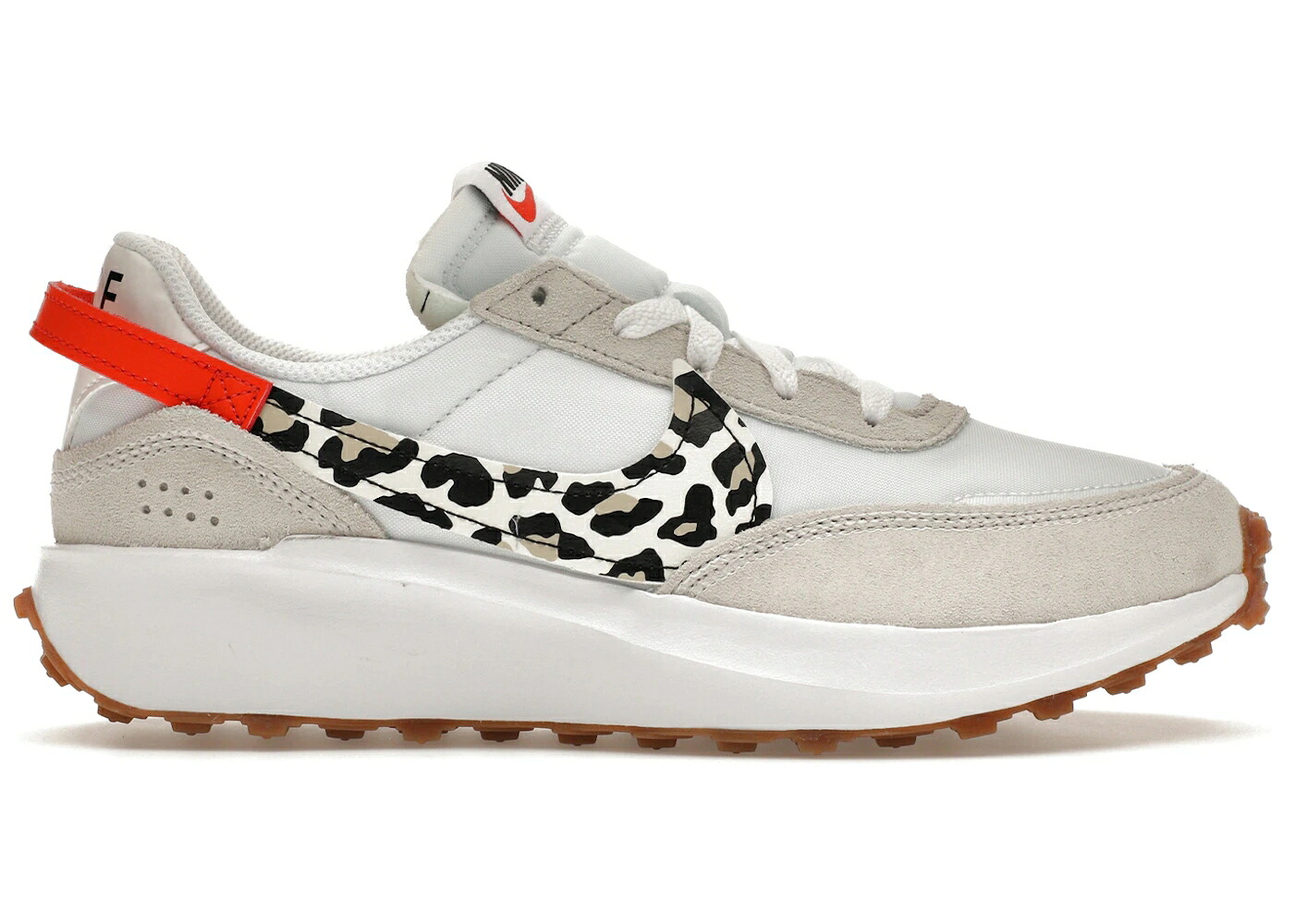 ナイキ ワッフル 白色 ホワイト チーム 橙 オレンジ ヒョウ柄 レオパード WOMEN'S スニーカー レディース NIKE WAFFLE DEBUT WHITE TEAM ORANGE LEOPARD (WOMEN'S) / WHITE TEAM ORANGE RATTAN SAIL|スニケス