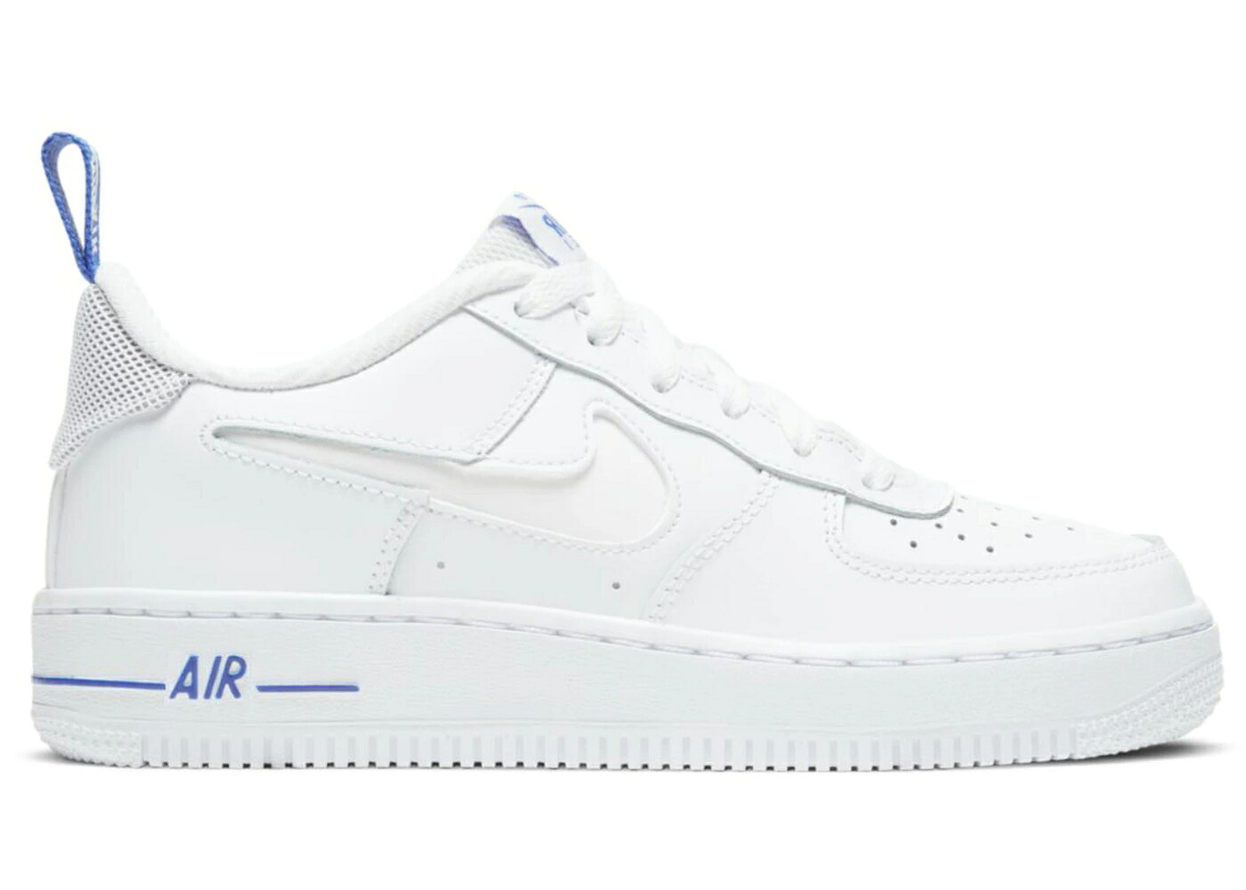 ナイキ 白いこと 白いこと 青味 青み 空軍 御坊っちゃん キッズ NIKE AIR FORCE 1 LOW 07 LV8 WHITE RACER BLUE (GS) / WHITE WHITE RACER BLUE もの言う花 マタニティ スニーカー