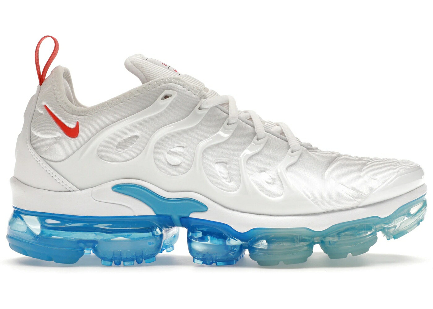 ナイキ 白色 ホワイト 赤 レッド 青色 ブルー エアヴェイパーマックス スニーカー メンズ NIKE AIR VAPORMAX PLUS WHITE RED BLUE / WHITE BLUE RED