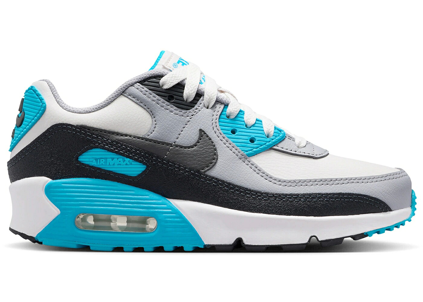 ナイキ マックス プラチナム 青み 青色 雷火 大気圏マックス お坊っちゃん キッズ NIKE AIR MAX 90 LTR PLATINUM TINT BLUE LIGHTNING (GS) / PLATINUM TINT BLUE LIGHTNING もの言う花 マタニティ スニーカー
