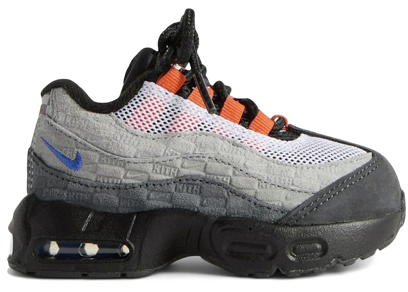ナイキ マックス ニックス 薄墨色 薄墨色 冷やりとした 大気圏マックス 御坊っちゃん キッズ NIKE AIR MAX 95 KITH KNICKS (TD) / ANTHRACITE DARK GREY COOL GREY