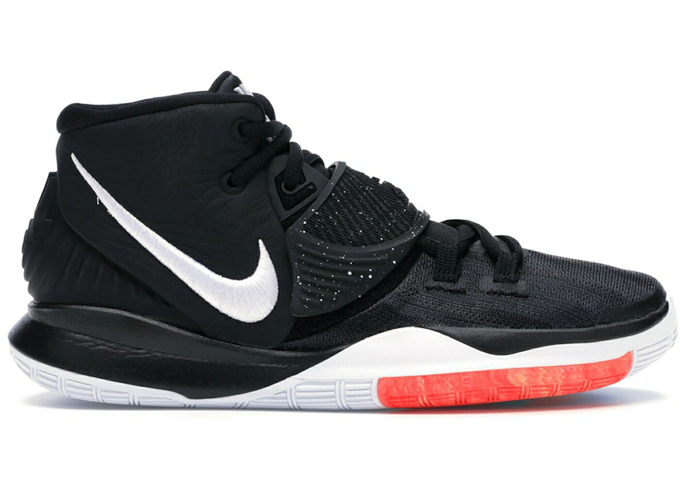 ナイキ カイリー 黒色 ブラック 白色 ホワイト クリムゾン ジュニア キッズ NIKE KYRIE 6 JET BLACK WHITE (GS) / BLACK WHITE BRIGHT CRIMSON ベビー マタニティ スニーカー