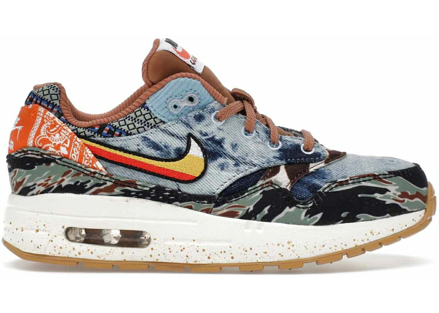 ナイキ マックス ゴールド 黒色 ブラック エアマックス ジュニア キッズ NIKE AIR MAX 1 SP CONCEPTS HEAVY (PS) / ELEMENTAL GOLD SAIL BLACK WORN ベビー マタニティ スニーカー