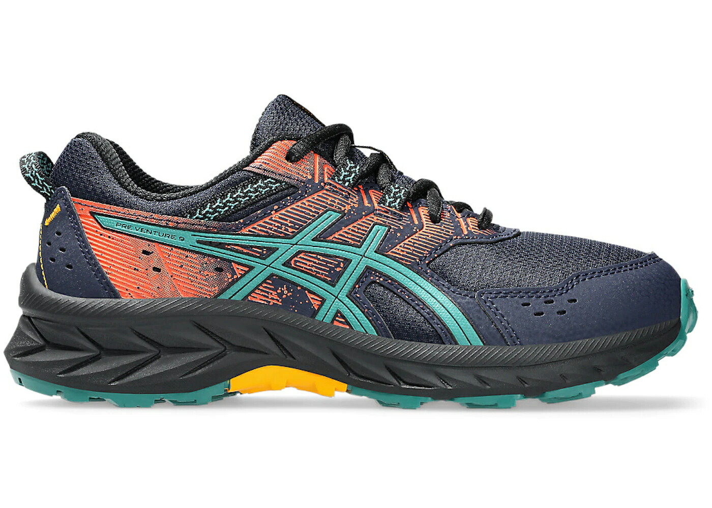 アシックス ジュニア キッズ ASICS GEL-VENTURE 9 MIDNIGHT RAINY LAKE (GS) / MIDNIGHT RAINY LAKE ベビー マタニティ スニーカー
